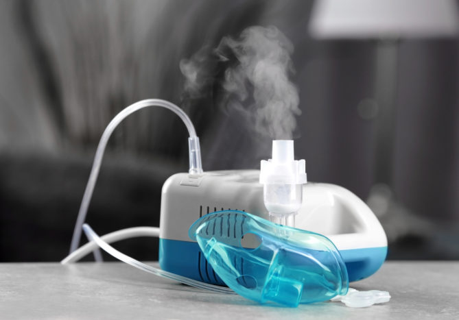 শ্বাসযন্ত্র সমস্যা জন্য ঔষধ জন্য বাষ্প inhaler nebulizer